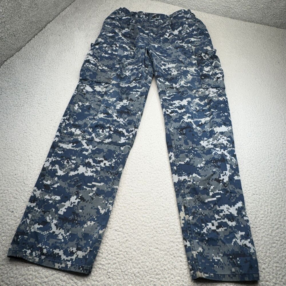 US Navy NWU Type I Pants Men 30x34 Blueberry‎ Digital Camo Cargo Tactic Military